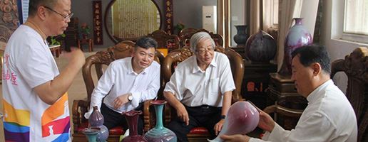 Welcome to Luzhoushan curator, Professor Zhang Shouzhi visit the guide!